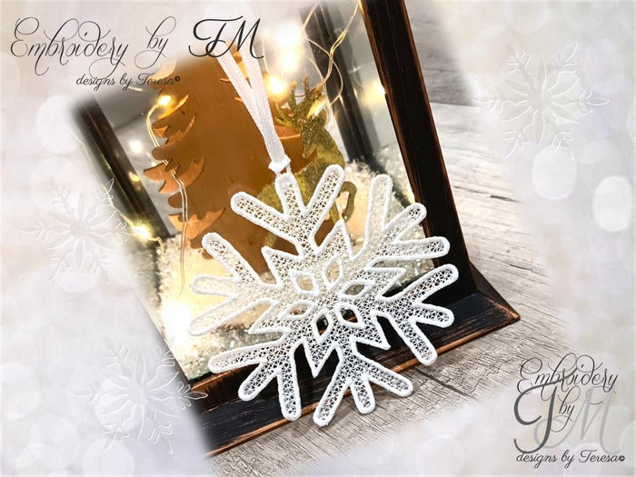Large set Christmas snowflakes
