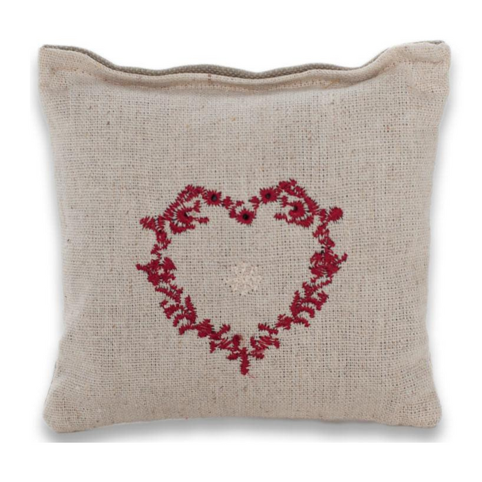 Lavender Filled Embroidered Heart Sachet