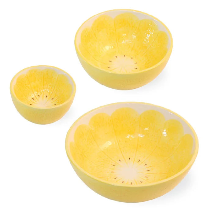 Lemon Drop Bowls Set of 3