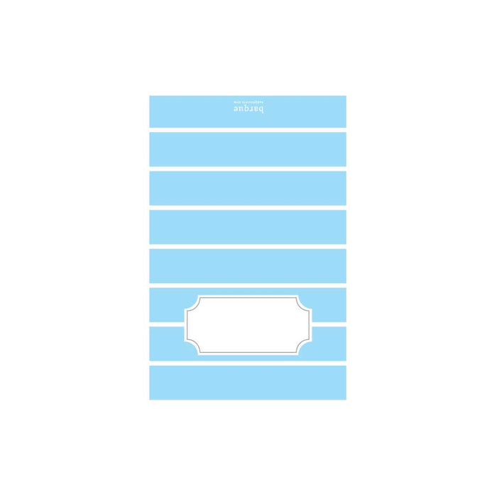 Light Blue Stripe Folded Note - Barque Gifts