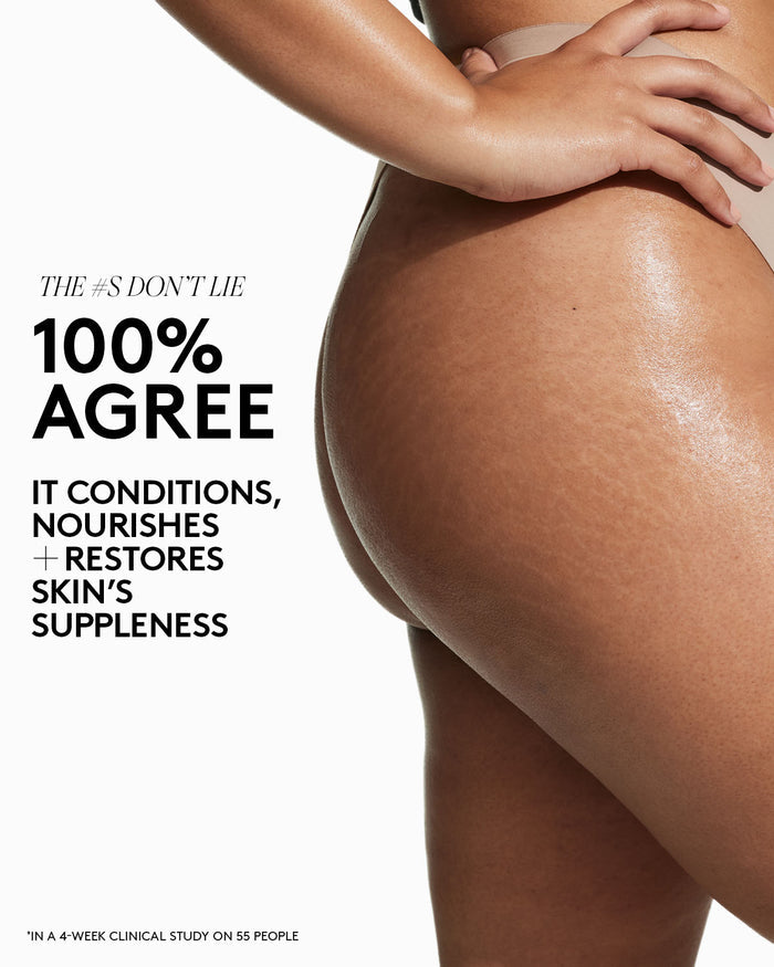The #s don't lie 100 agree it conditions, nourishes and restores skins suppleness.