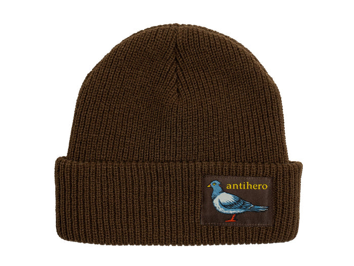 Lil Pigeon Label Beanie - Brown