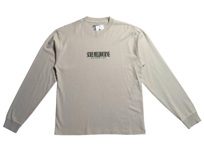 Little Lonsdale St. Heavyweight  Long-Sleeve T-Shirt - Faded Bone / Black