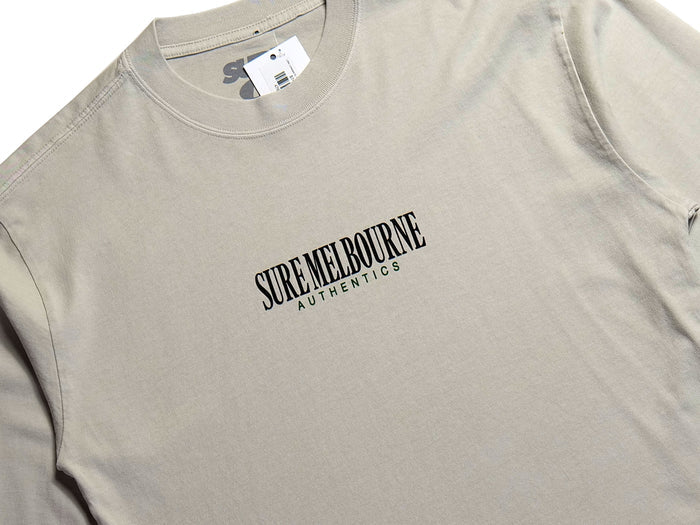 Little Lonsdale St. Heavyweight  Long-Sleeve T-Shirt - Faded Bone / Black