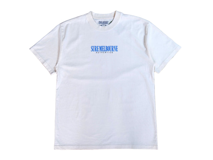 Little Lonsdale St. Heavyweight T-Shirt - Faded Ecru / Blue