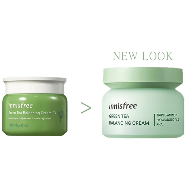lNNISFREE Green Tea Balancing Cream EX كريم الشاي الاخضر للبشرة من انسفري