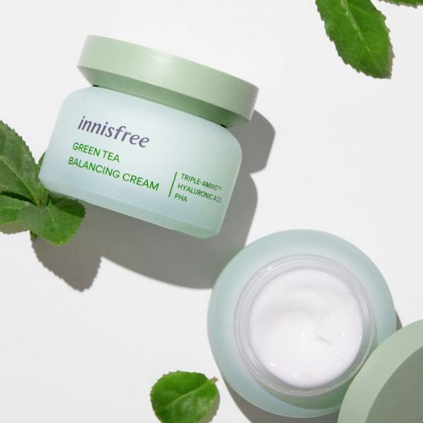 lNNISFREE Green Tea Balancing Cream EX كريم الشاي الاخضر للبشرة من انسفري