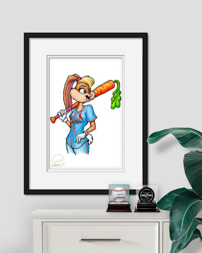 Lola Bunny x MLB Cardinals Limited Edition Art Print