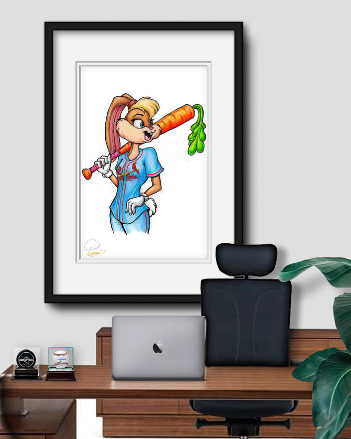 Lola Bunny x MLB Cardinals Limited Edition Art Print