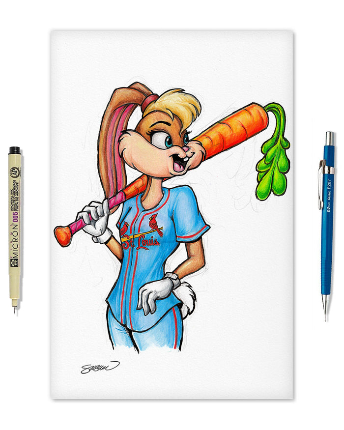 Lola Bunny x MLB Cardinals Limited Edition Art Print