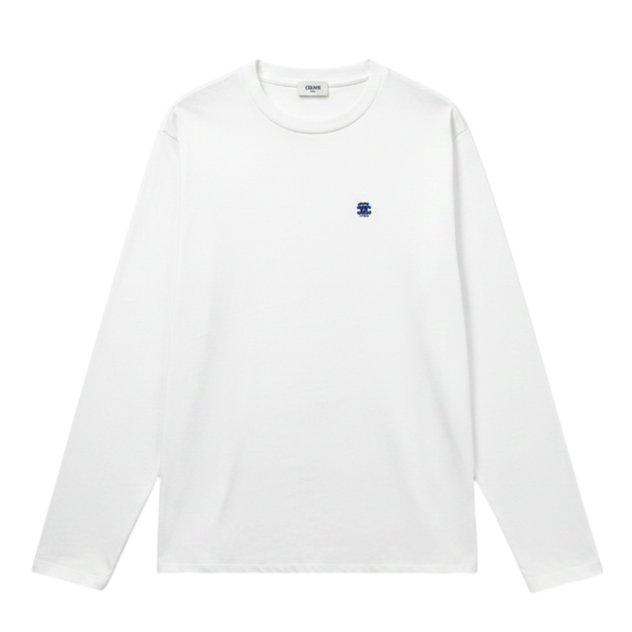 Long Sleeve T-Shirt in Cotton Jersey with Triomphe Embroidery