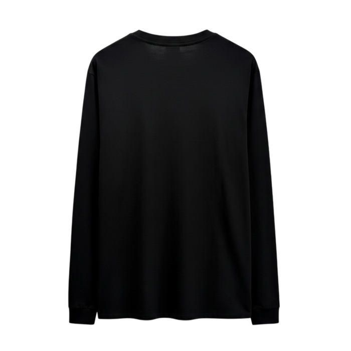 Long Sleeve T-Shirt in Cotton with Triomphe Rhinestones