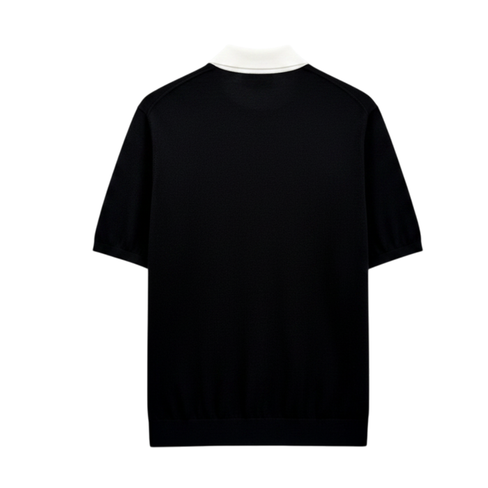 Loose Polo in Silk and Cotton