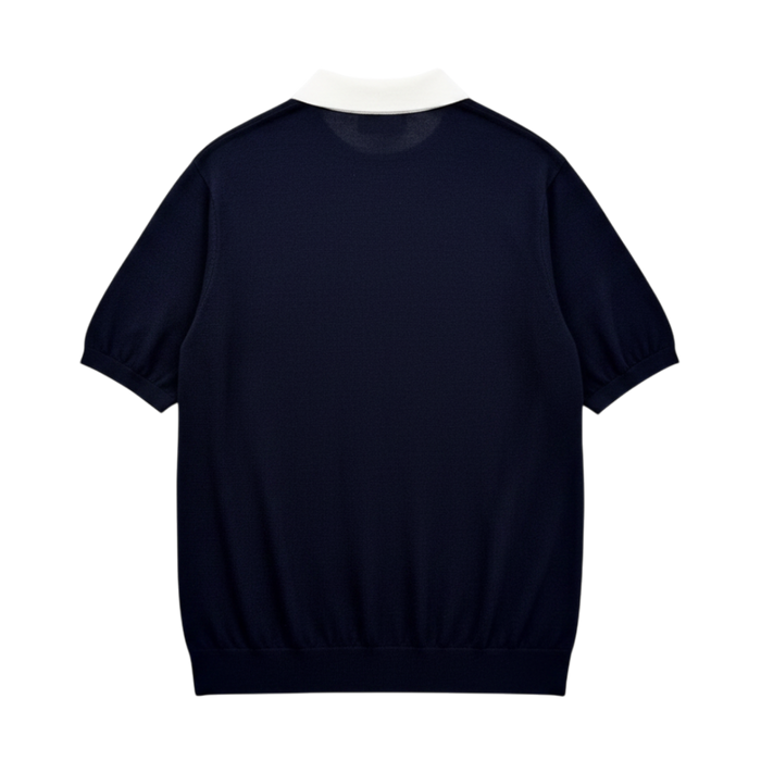 Loose Polo in Silk and Cotton