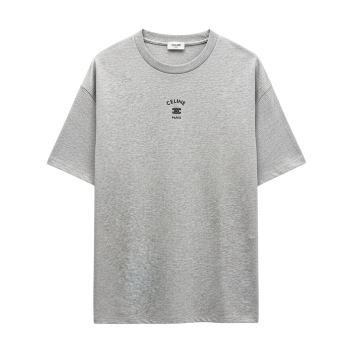 Loose T-Shirt in Cotton Jersey with Celine Paris Print