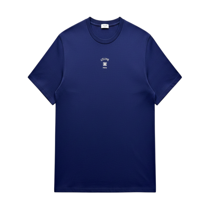 Loose T-Shirt in Cotton Jersey with Celine Paris Print