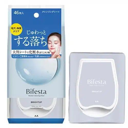 Mandom Bifesta Brightening Makeup Remover Wipes Blue 46 sheets