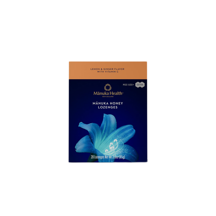 Mānuka Honey Lozenges, Lemon & Ginger With Vitamin C