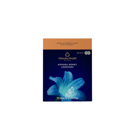 Mānuka Honey Lozenges, Lemon & Ginger With Vitamin C