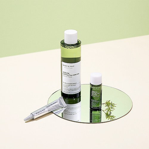 MARY & MAY - VEGAN CICA TEATREE TONER SPECIAL SET مجموعة العناية بالبشرة بالسيكا