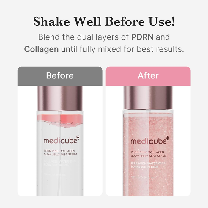 MEDICUBE PDRN Pink Collagen Glow Jelly Mist Serum 100ml