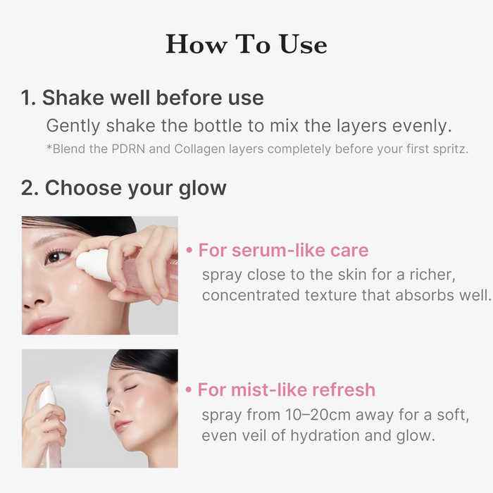 MEDICUBE PDRN Pink Collagen Glow Jelly Mist Serum 100ml