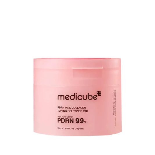 Medicube PDRN Pink Collagen Toning Gel Toner Pad (70pcs) - 120ml