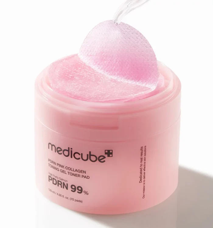 Medicube PDRN Pink Collagen Toning Gel Toner Pad (70pcs) - 120ml