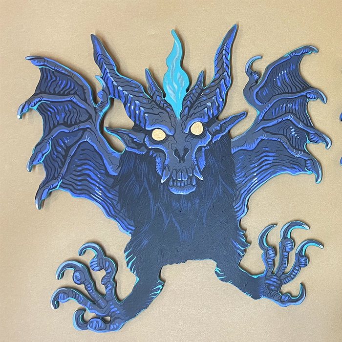 MEDIUM BAT DEMON PAINTINGS