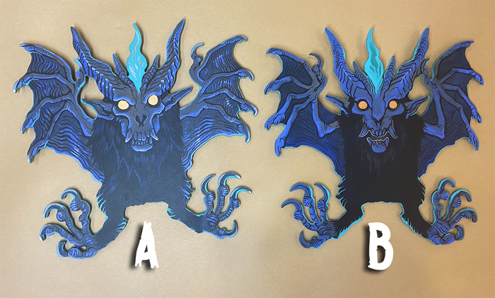 MEDIUM BAT DEMON PAINTINGS