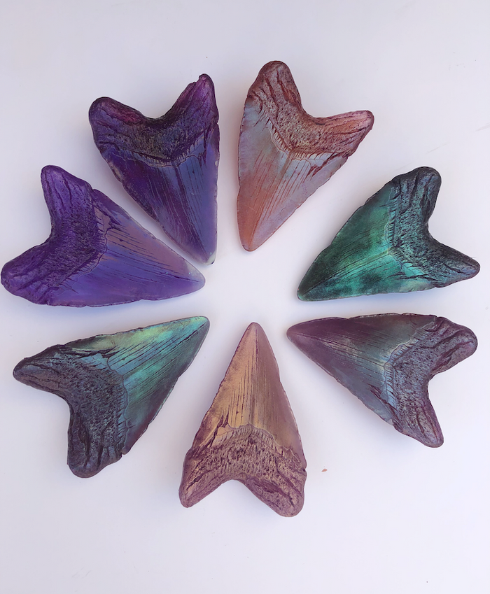 MEGALODON CAST GLOW SHARK TOOTH