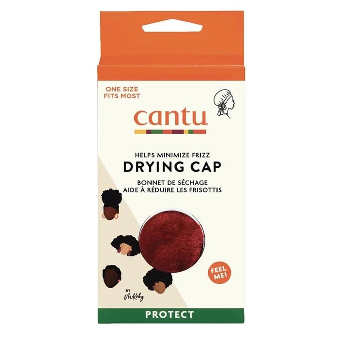 Microfiber Hair Drying Cap for Curly, Wavy & Coily Hair - Burgundy