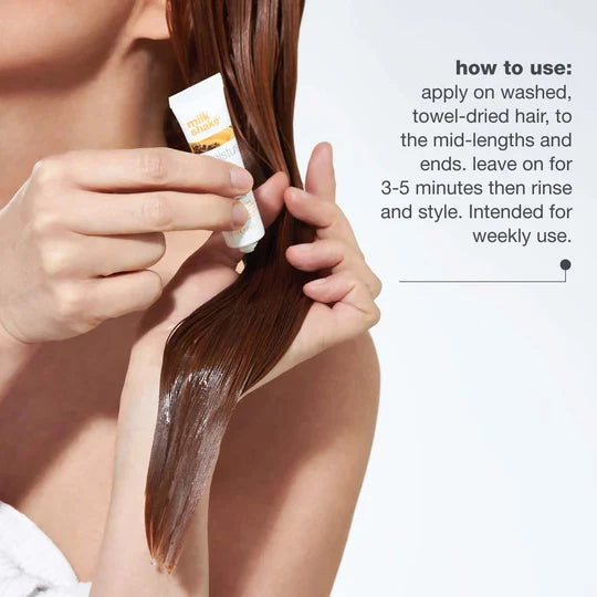 milk_shake Moisture & More Hydrating Lotion Vials - Intense Weekly Hydration Treatment for Dry, Dehydrated Hair | Restores Shine and Moisture | Tropical Scent