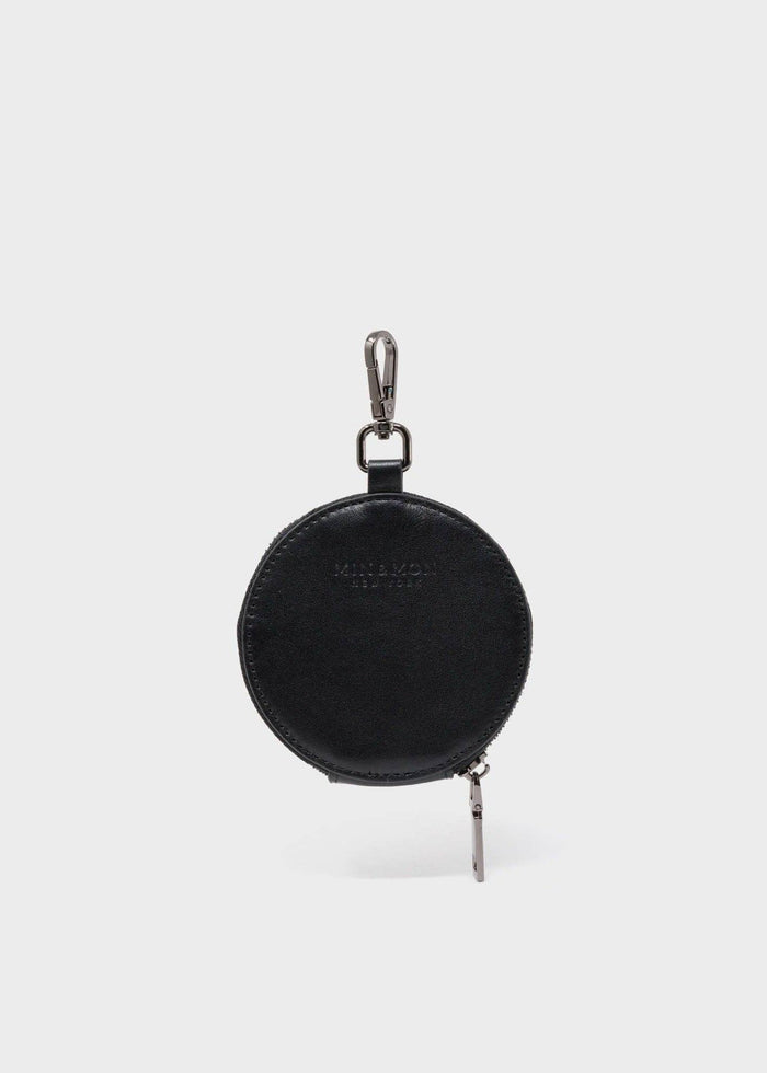 Min & Mon - Dottie - Leather Pouch Charm - Black-Min & Mon-treehaus