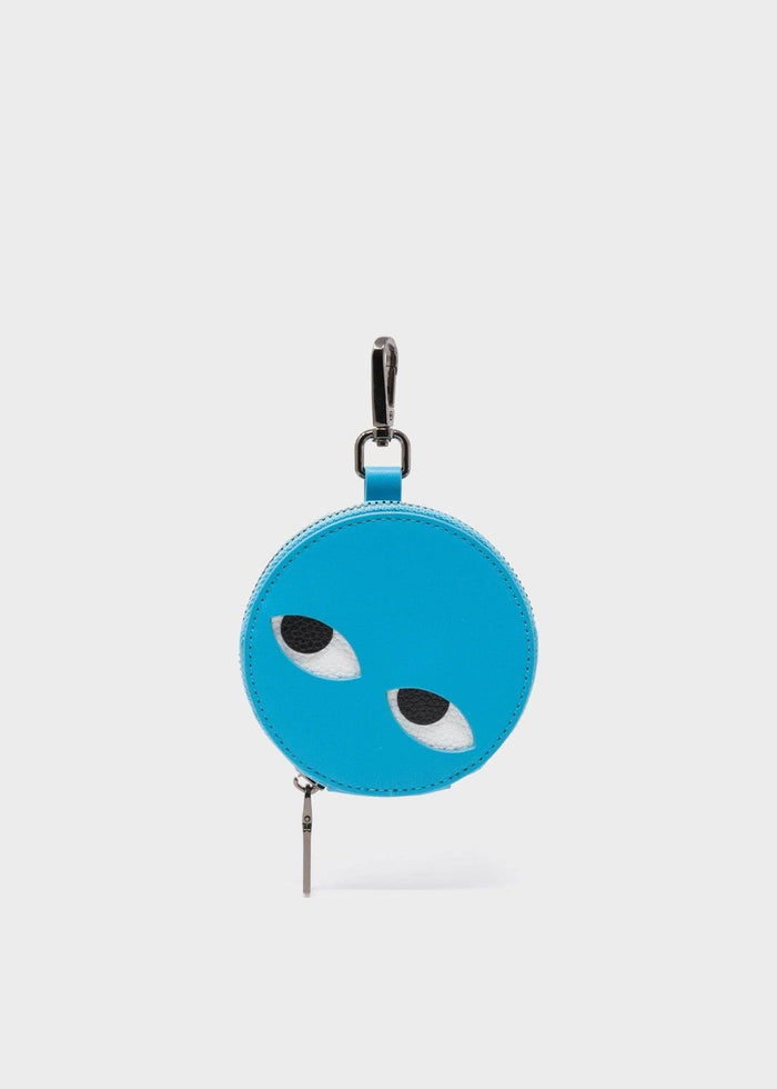 Min & Mon - Dottie - Leather Pouch Charm - Blue-Min & Mon-treehaus