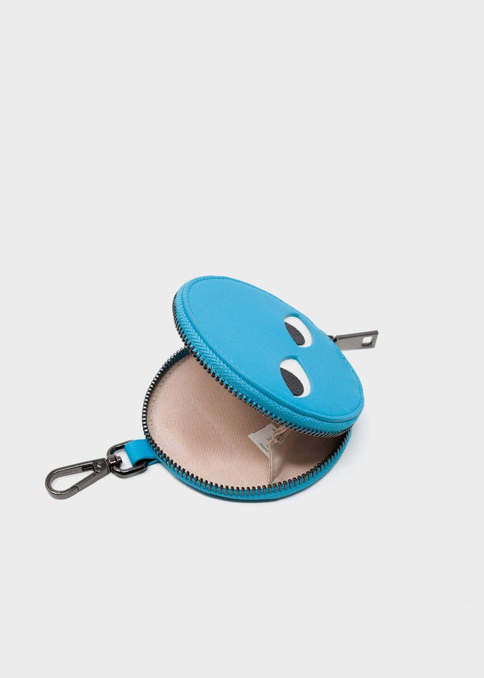 Min & Mon - Dottie - Leather Pouch Charm - Blue-Min & Mon-treehaus
