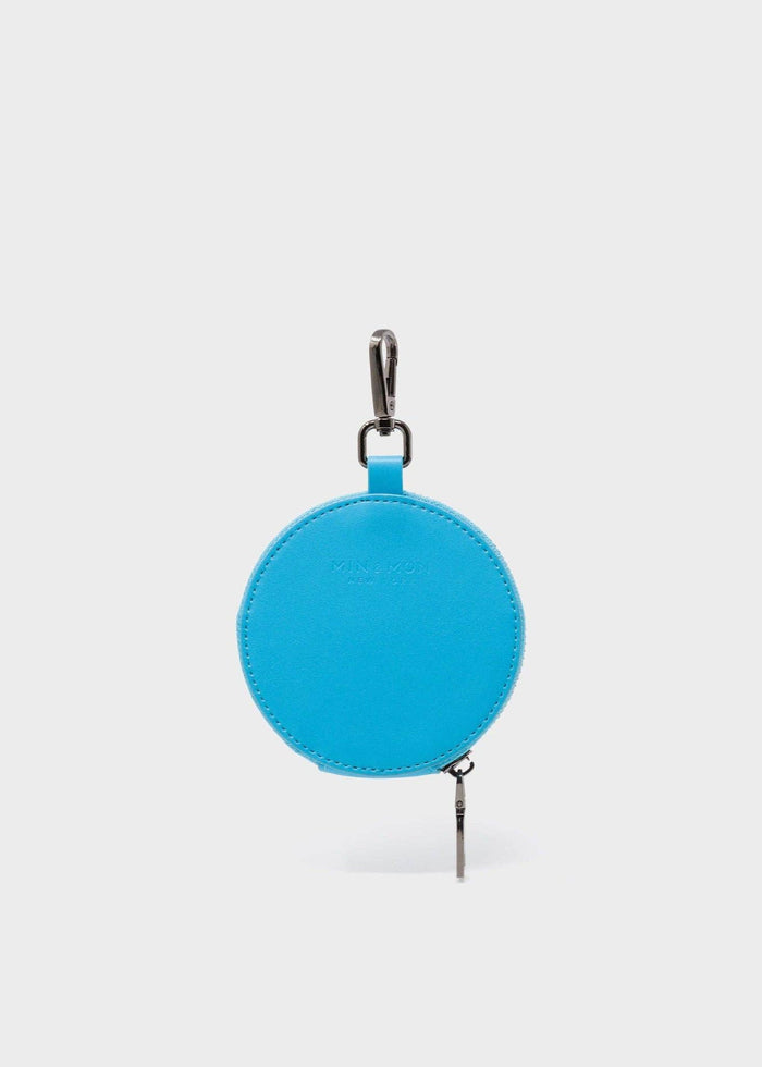 Min & Mon - Dottie - Leather Pouch Charm - Blue-Min & Mon-treehaus