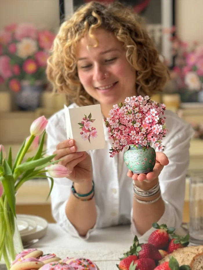 Mini Japanese Cherry Blossoms Pop-Up Card