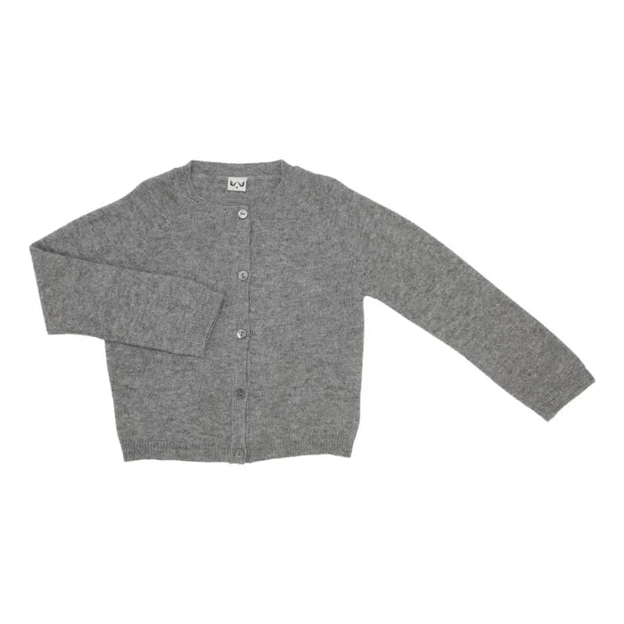 Cashmere cardigan til børn i grå fra Minilux