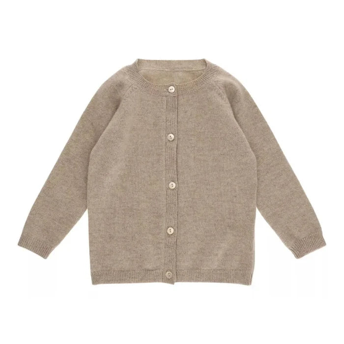 Minilux cashmere cardigan i beige