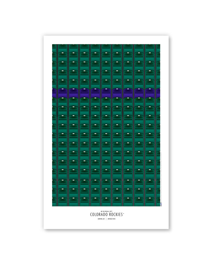 Minimalist Coors Field Poster Print