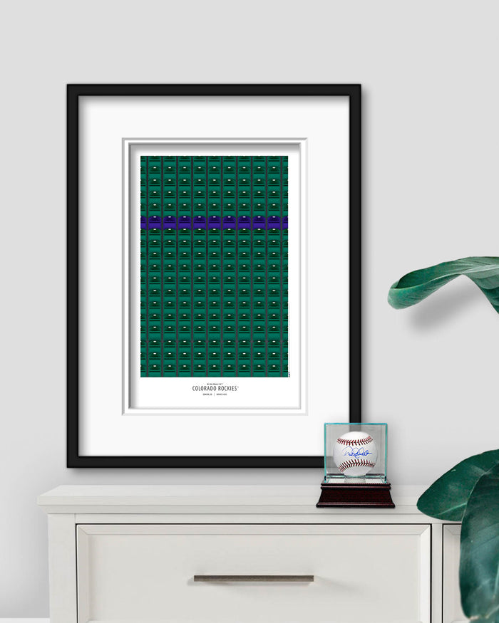 Minimalist Coors Field Poster Print