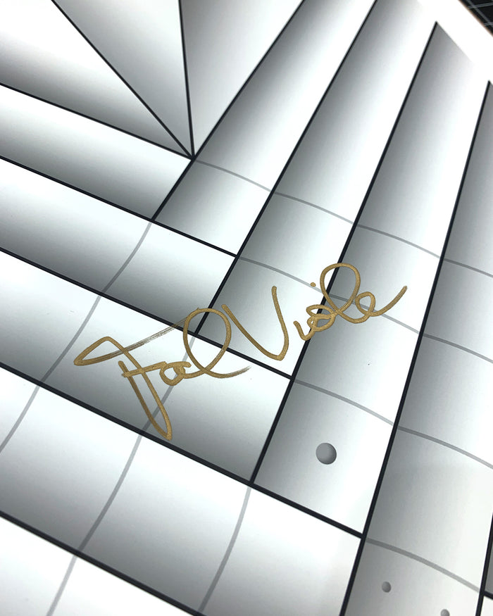 Minimalist Metrodome Poster Print - Frank Viola Signed
