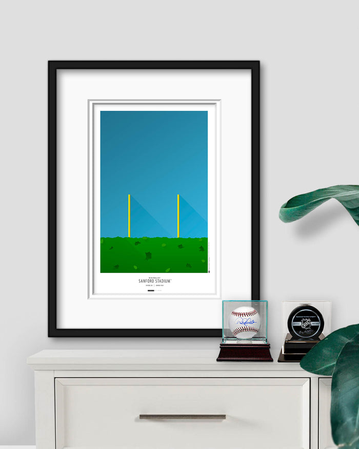 Minimalist Sanford Stadium Art Print
