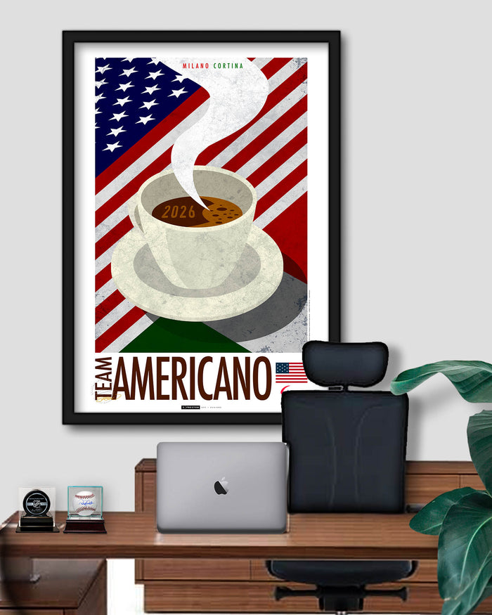 Minimalist Team USA Paralympic 2026 Milano Cortina Limited Edition Print