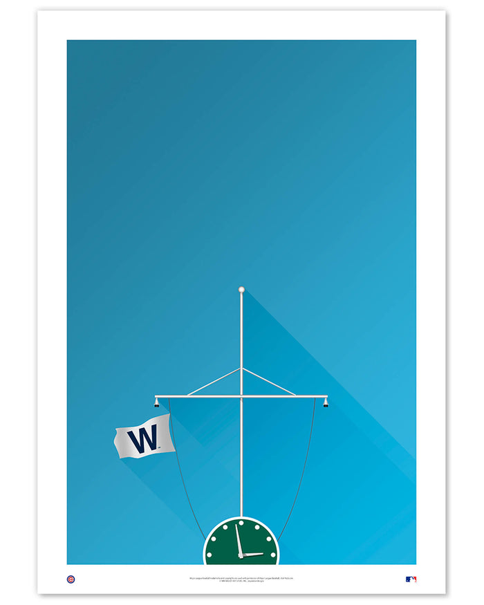 Minimalist Wrigley Field Art Print