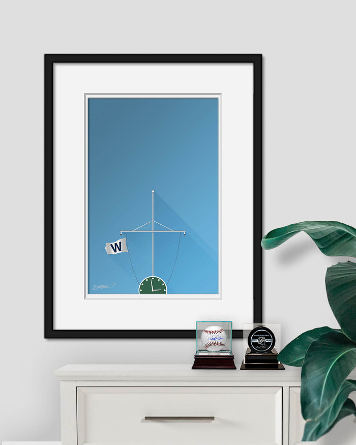 Minimalist Wrigley Field Art Print