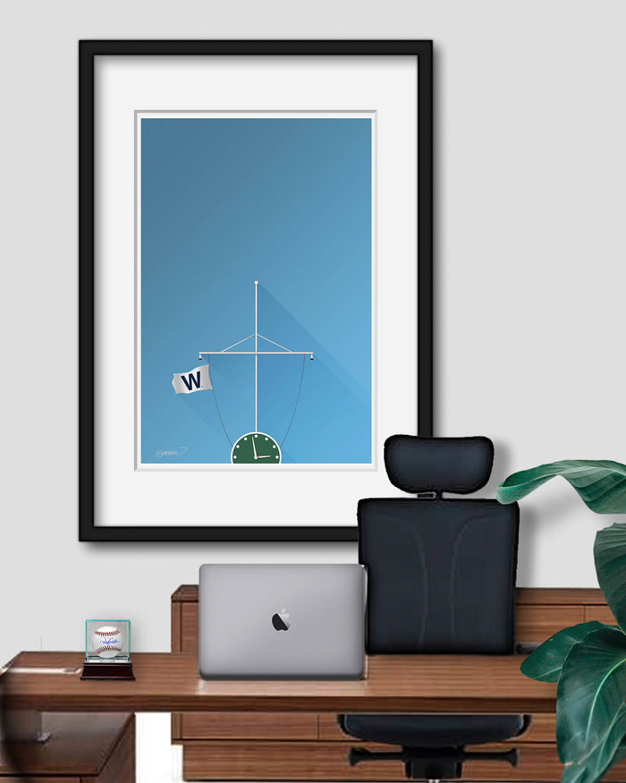 Minimalist Wrigley Field Art Print