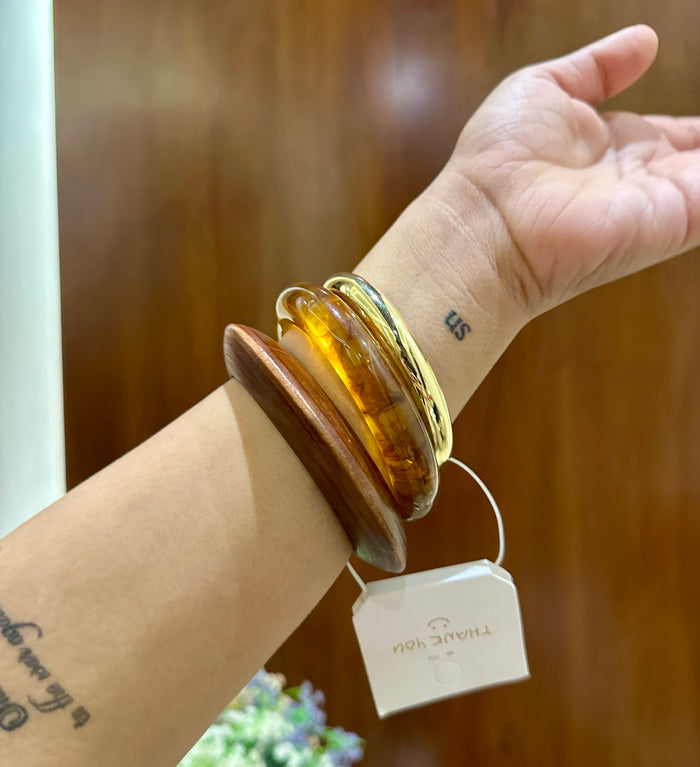 Modern Resin Bangle Stack Set Of 3 RB014
