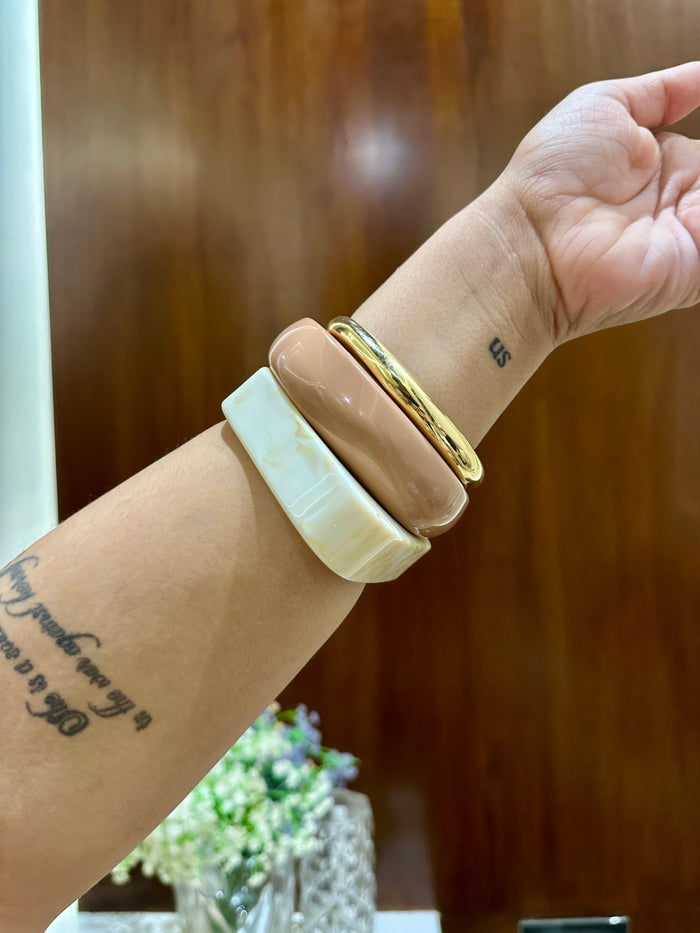 Modern Resin Bangle Stack Set Of 3 RB03